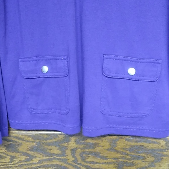 American living purple cotton pullover - Picture 3 of 4